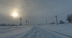 Polrn Ural - eleznin stanice Chorota